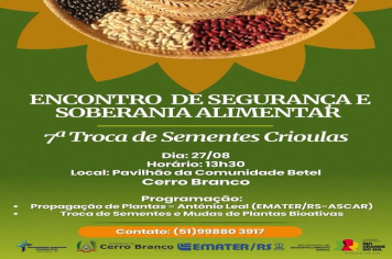 ENCONTRO DE SEGURANÇA E SOBERANIA ALIMENTAR