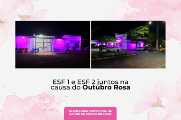 ESF 1 e ESF 2 JUNTOS NA CAUSA DO OUTUBRO ROSA
