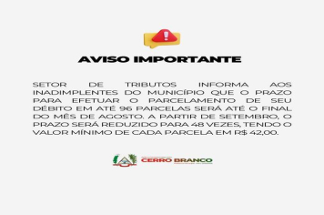 AVISO IMPORTANTE