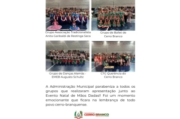 TALENTO E TRADIÇÃO: OS ESPETÁCULOS QUE BRILHARAM NO NATAL DE MÃOS DADAS 