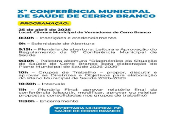 10ª CONFERÊNCIA DE SAÚDE