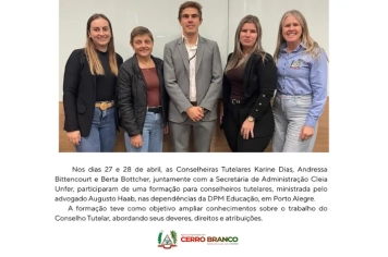Conselheiras tutelares e secretária de Administração participam de capacitação em Porto Alegre