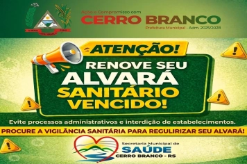 Renovação de Alvara Sanitário 