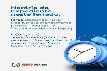 HORÁRIOS DE EXPEDIENTE