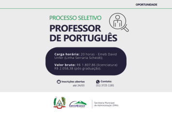 Processo seletivo - Professor de Português