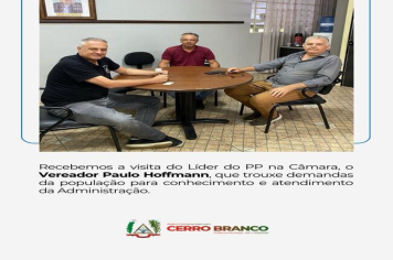 Prefeito e Vice recebem visita