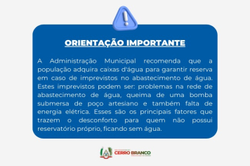 ABASTECIMENTO DE ÁGUA 