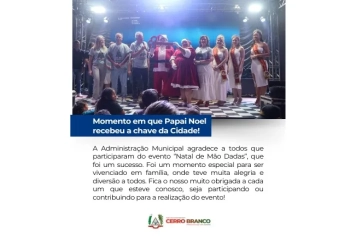 NATAL DE MÃOS DADAS REUNE GRANDE PÚBLICO NO GINÁSIO BODO ROLANDO WEBER 