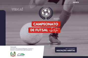 Cerro Branco lança Campeonato de Futsal Aberto 2023