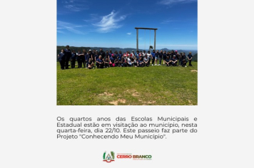 PROJETO: CONHECENDO MEU MUNICÍPIO