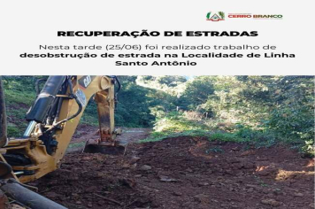 RECUPERAÇÃO DE ESTRADAS