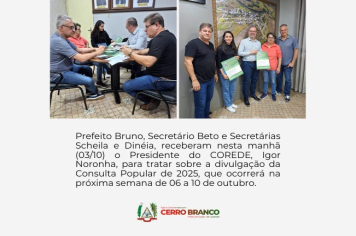 CONSULTA POPULAR 2025: Divulgação