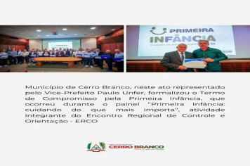 TERMO DE COMPROMISSO PELA PRIMEIRA INFÂNCIA