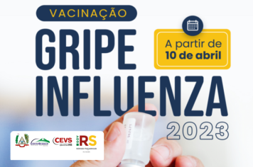 Campanha de vacinação contra a gripe influenza começa hoje (10)