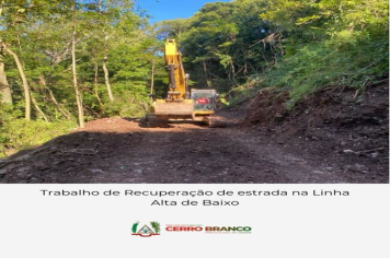 RECUPERAÇÃO DE ESTRADA