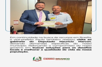 VISITA AO DEPUTADO MAURICIO MARCON