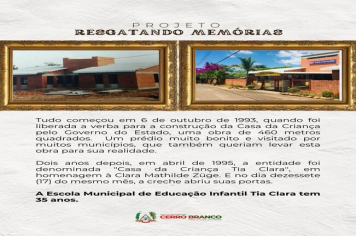 PROJETO RESGATANDO MEMÓRIAS