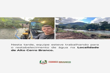 RESTABELECIMENTO DE ÁGUA