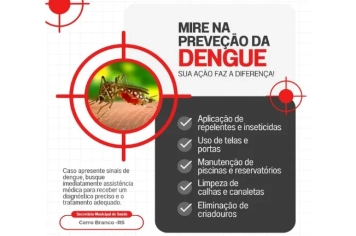 CERRO BRANCO INTENSIFICA CAMPANHA DE COMBATE A DENGUE 