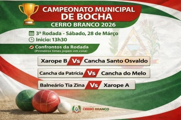 Municipal de Bocha - 3ª Rodada