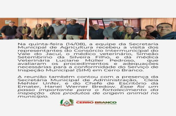 VISITA DOS REPRESENTANTES DO CONSÓRCIO