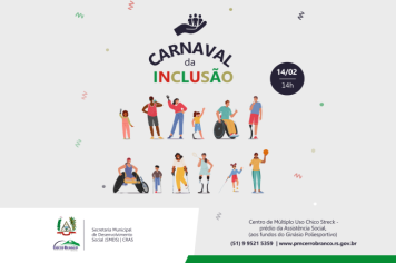 Cerro Branco promove Carnaval da Inclusão nesta terça (14)