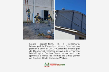 MELHORIAS NO GINÁSIO 