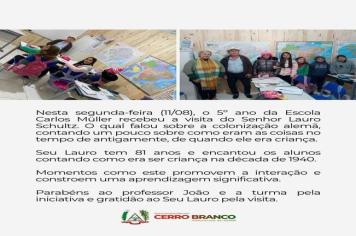 VISITA NA EMEB CARLOS MÜLLER