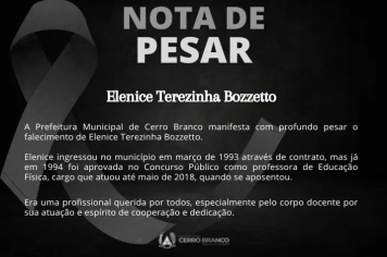 NOTA DE PESAR 