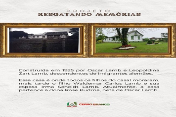 PROJETO RESGATANDO MEMÓRIAS