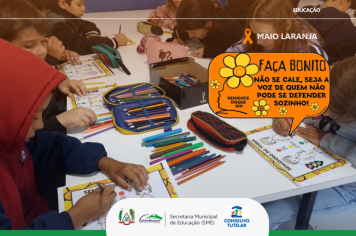 Maio Laranja: Conselho Tutelar realiza ações nas escolas do município