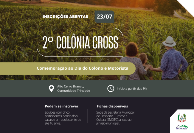 Inscrições aberta para Colônia Cross em Cerro Branco / Crédito: OC/Reprodução