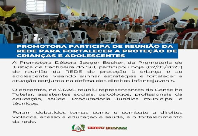 PROMOTORA PARTICIPA DE REUNIÃO