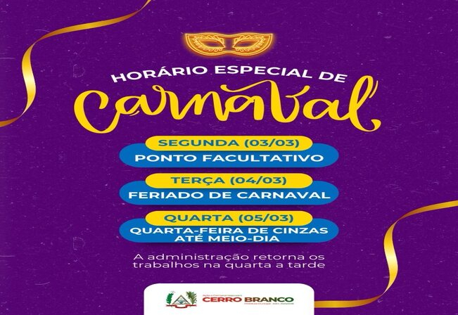 FERIADO DE CARNAVAL