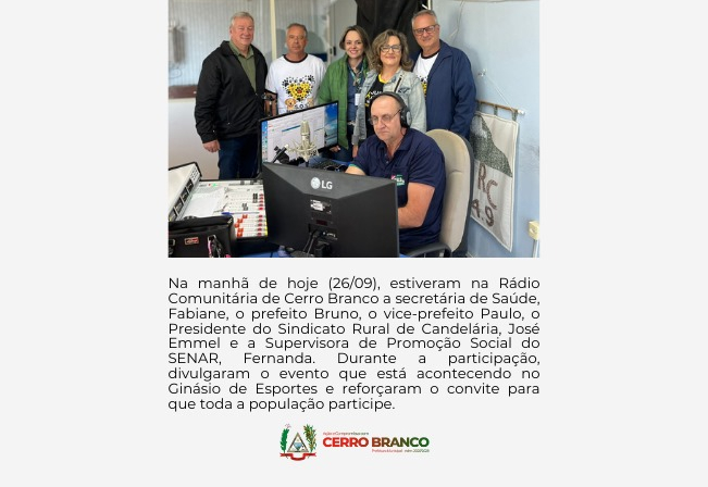 EVENTO SAÚDE PREVENTIVA DO SENAR