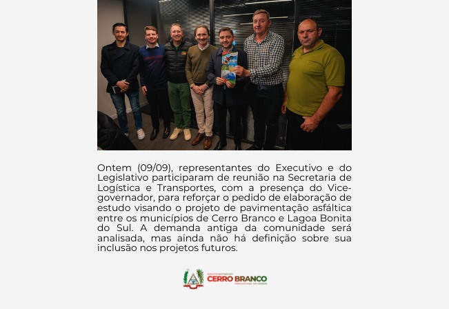 REUNIÃO DISCUTE PAVIMENTAÇÃO REGIONAL 