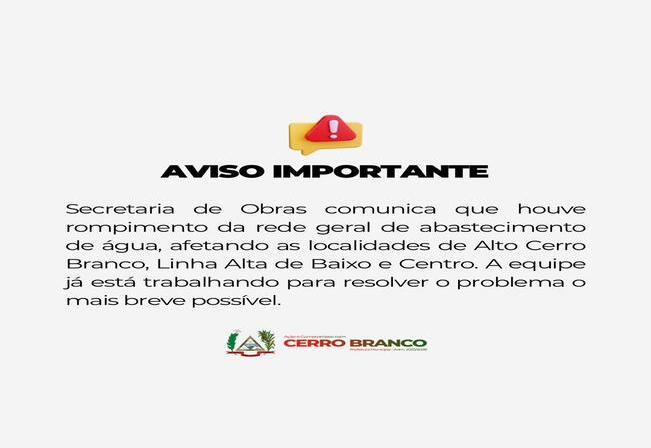 AVISO IMPORTANTE