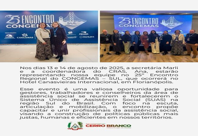 ENCONTRO REGIONAL DO CONGEMAS - SUL