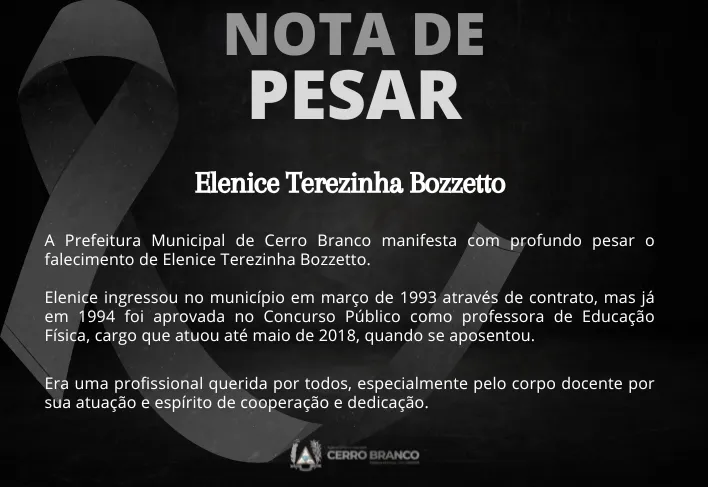 NOTA DE PESAR 
